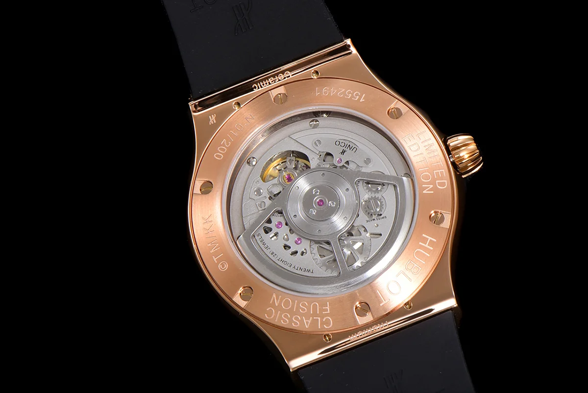 Classic Fusion Takashi Murakami 45mm Sunflower Dial in Rose Gold on Rubber Strap