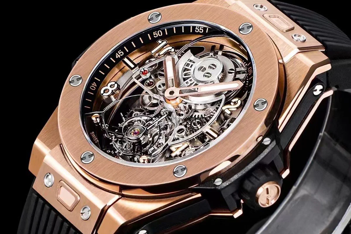 Classic Fusion Tourbillon 45mm Skeleton Dial in Rose Gold
