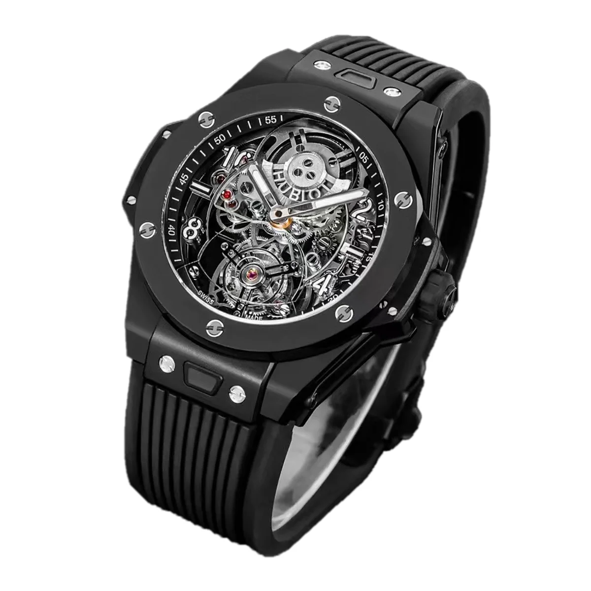 Classic Fusion Tourbillon 45mm with Ceramic Bezel Skeleton Dial in Ceramic