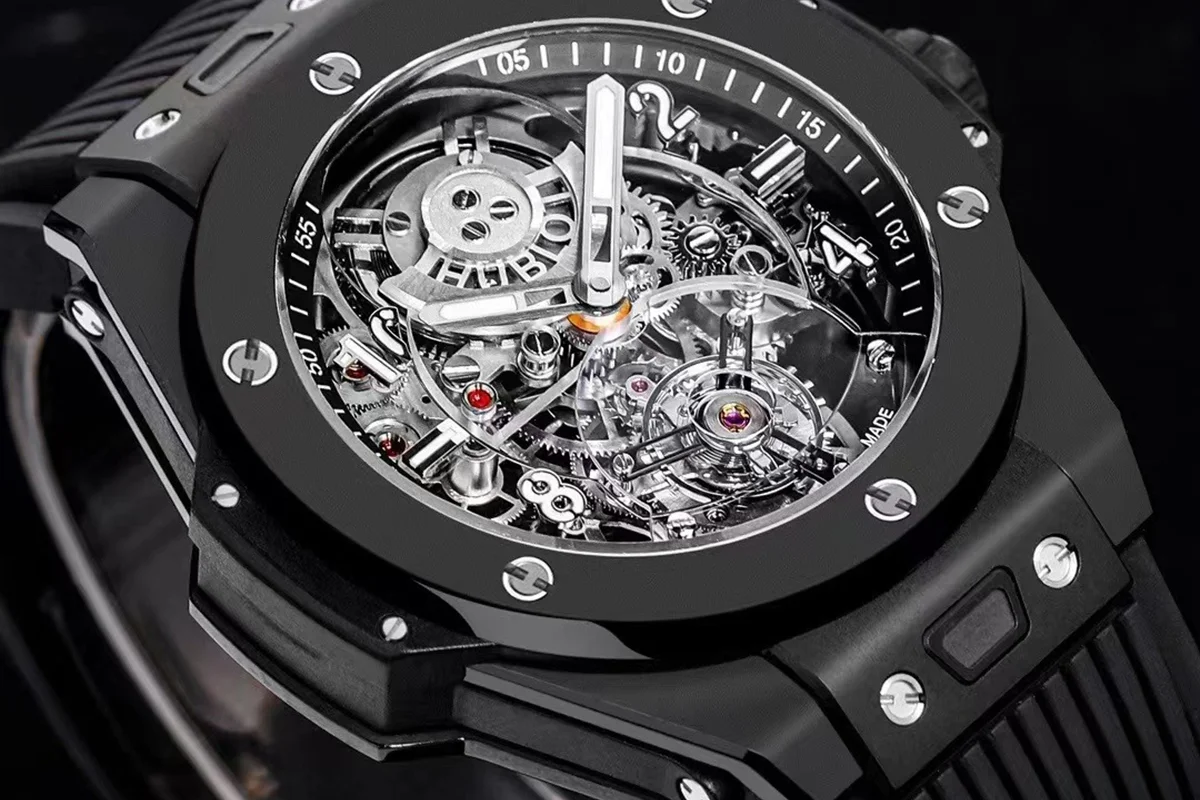 Classic Fusion Tourbillon 45mm with Ceramic Bezel Skeleton Dial in Ceramic