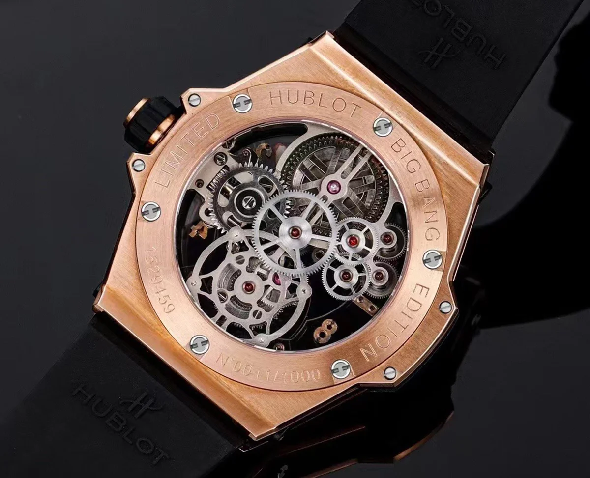 Classic Fusion Tourbillon 45mm with Ceramic Bezel Skeleton Dial in Rose Gold