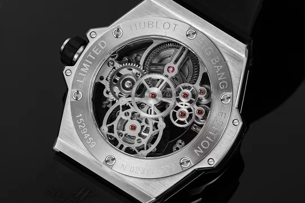Classic Fusion Tourbillon 45mm with Ceramic Bezel Skeleton Dial in Steel