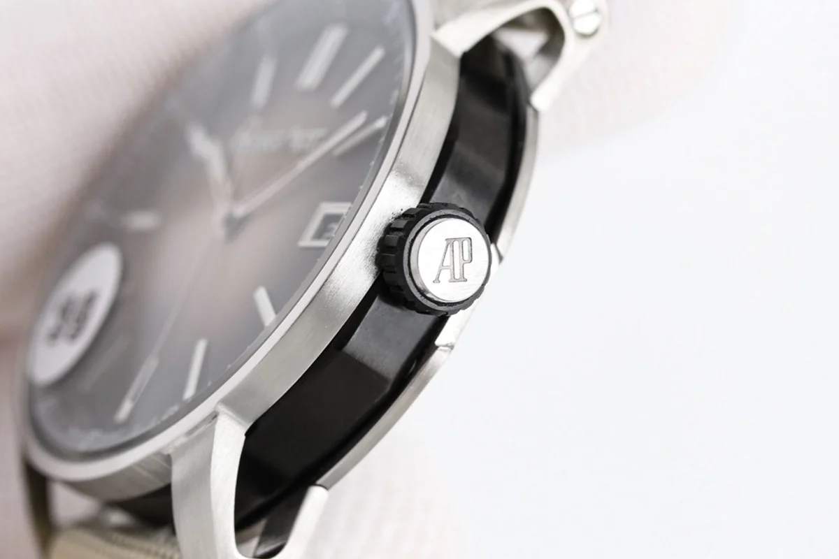 CODE 11.59 Ref.15210 Brown Dial in Beige Nylon Strap
