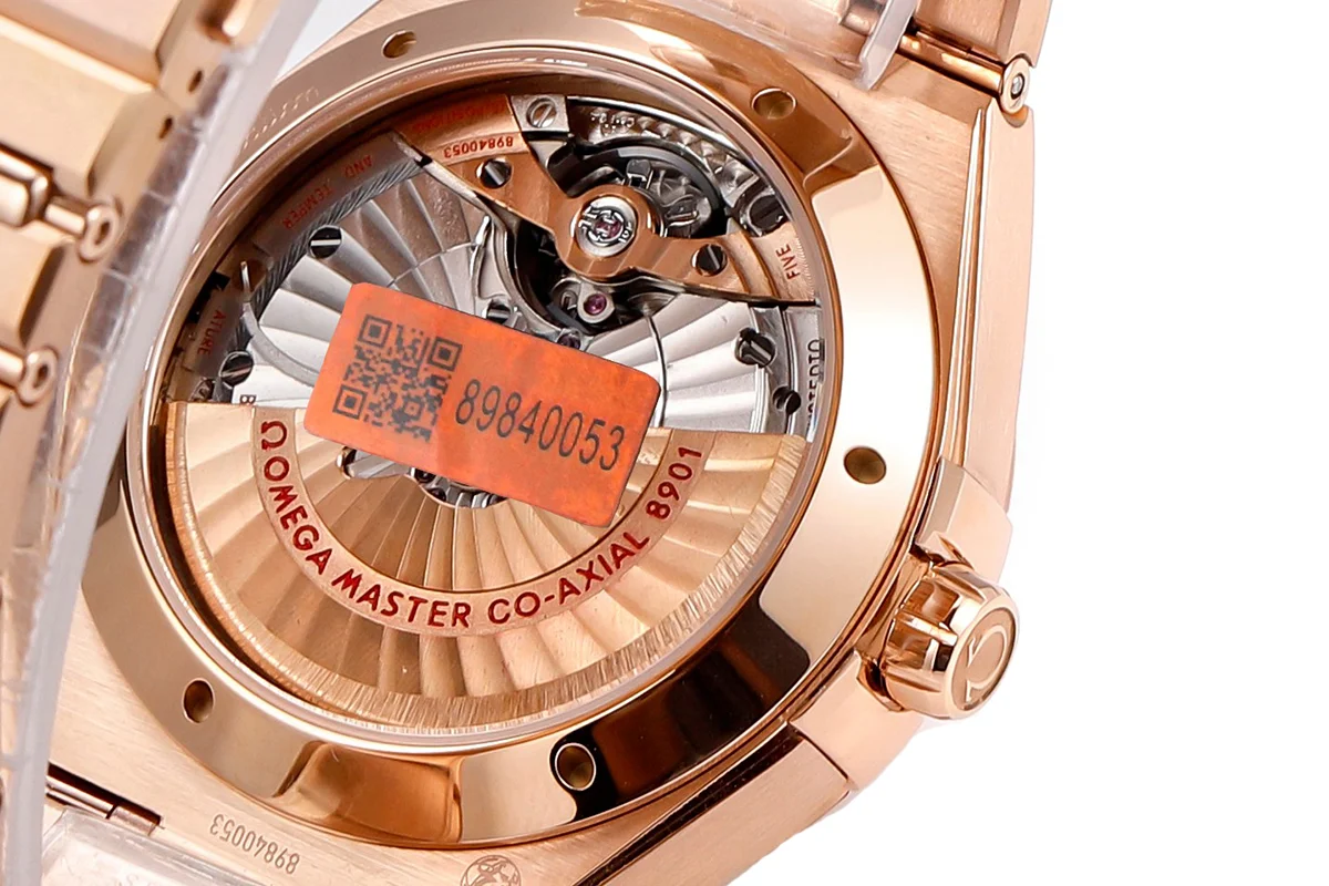 Constellation Co-Axial Master Chronometer 41mm Pink Meteorite Dial in Rose Gold on Bracelet