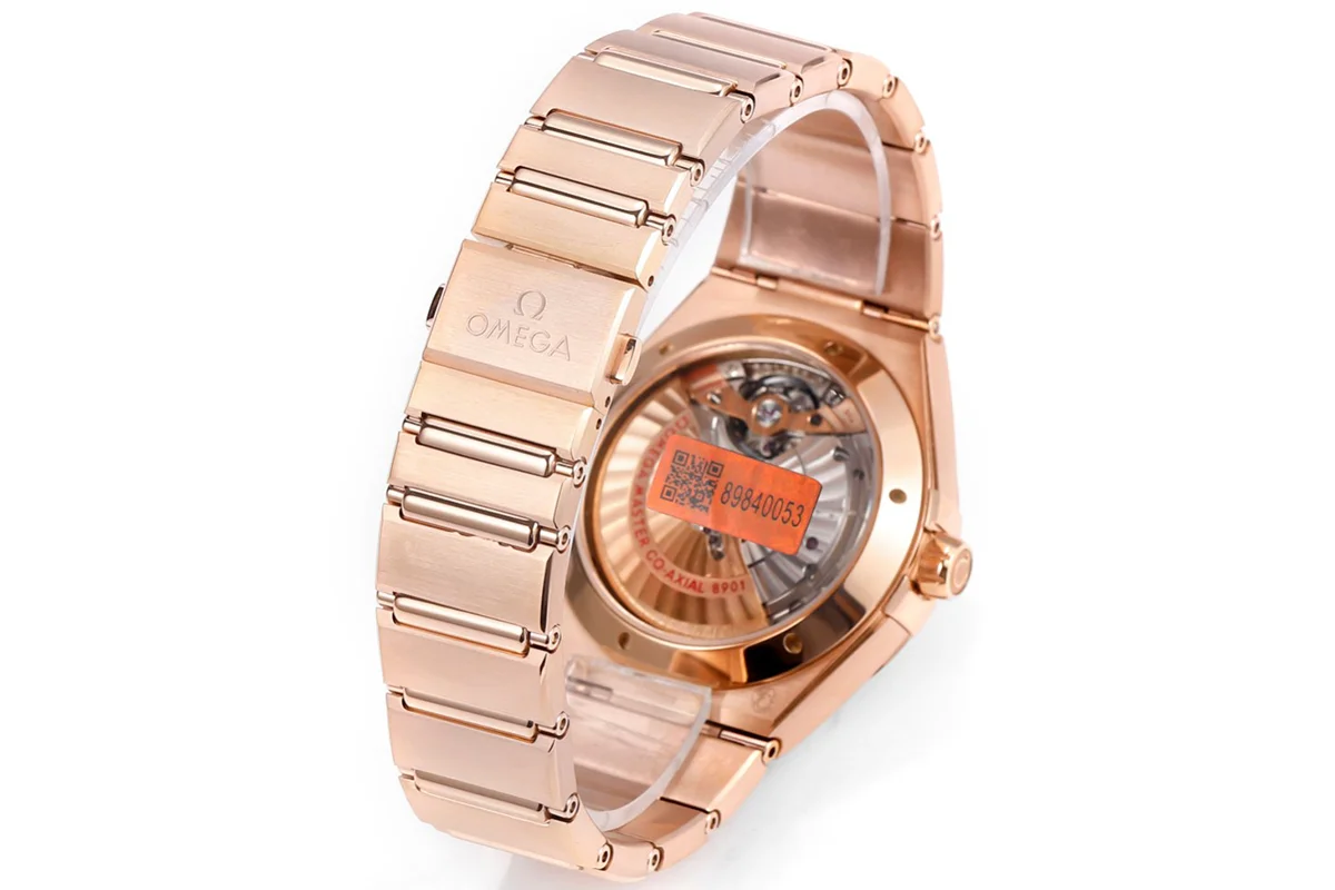 Constellation Co-Axial Master Chronometer 41mm Pink Meteorite Dial in Rose Gold on Bracelet