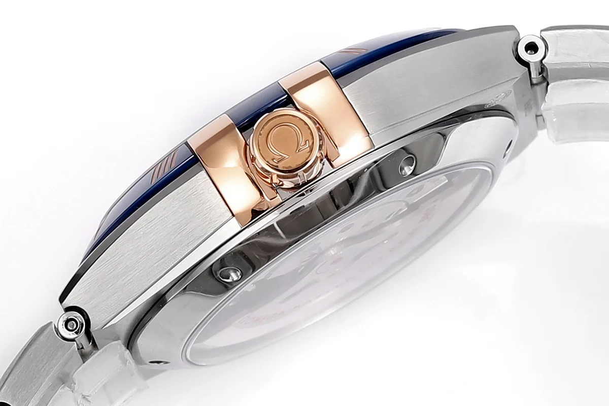 Constellation Co-Axial Master Chronometer Sedna™ Gold 41mm Blue Dial with Ceramic Bezel on Bracelet