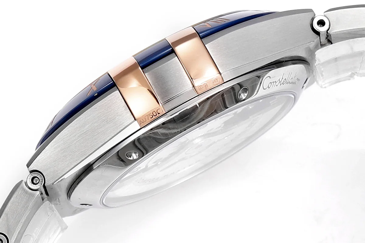 Constellation Co-Axial Master Chronometer Sedna™ Gold 41mm Blue Dial with Ceramic Bezel on Bracelet