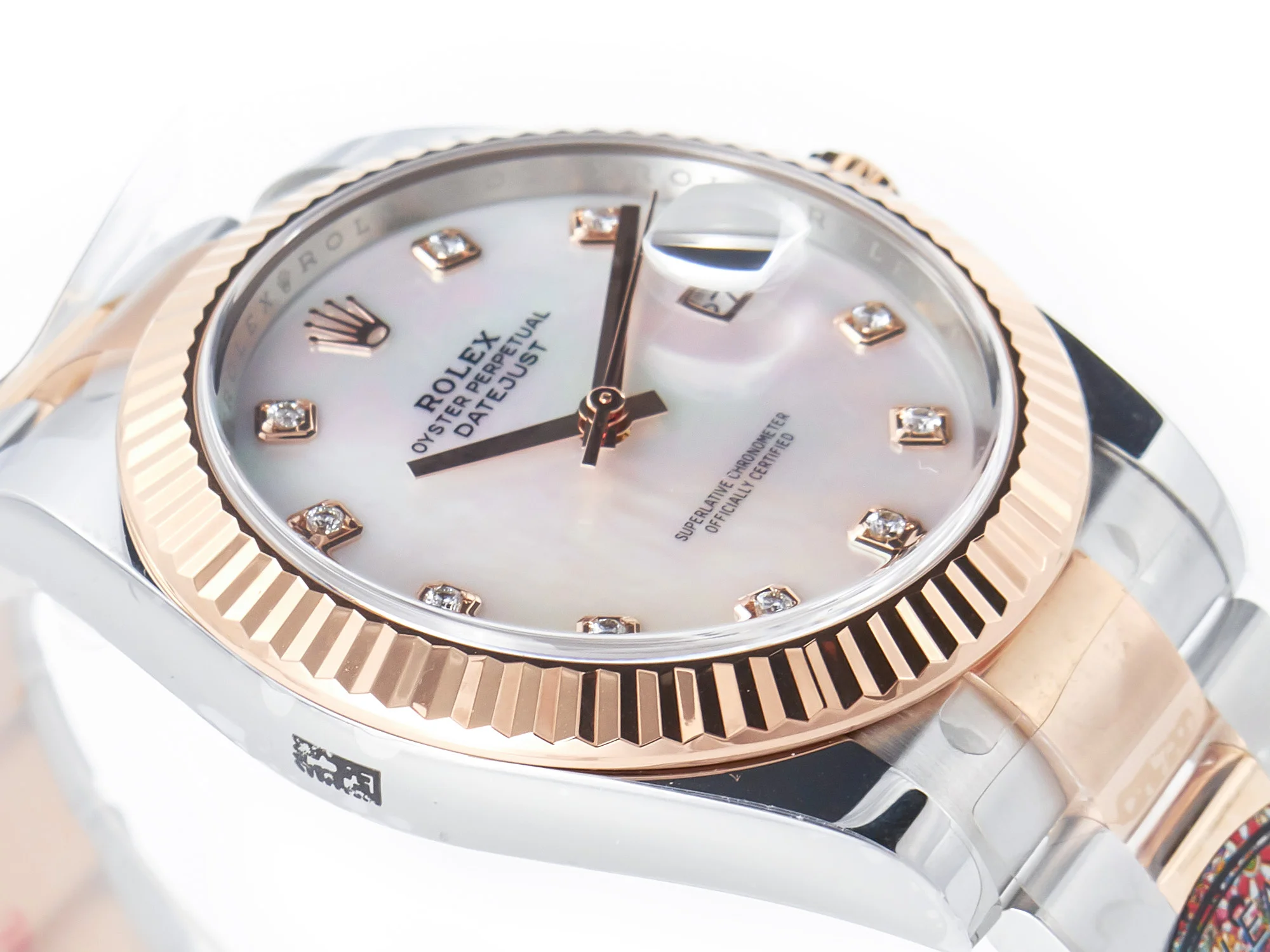 Datejust 126331 41mm 904L SS/RG Clean 1:1 Best Edition MOP Diamond Dial on Oyster Bracelet VR3235