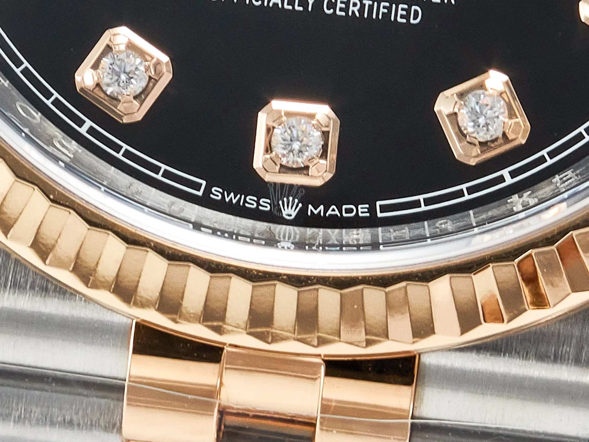 DateJust 36 126231 Clean 1:1 Best Edition 904L Steel Black Diamonds Dial on SS/RG Jubilee Bracelet VR3235