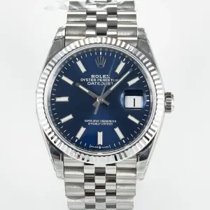 DateJust 36 126234 904L SS VSF 1:1 Best Edition Blue Dial on Jubilee Bracelet VS3235