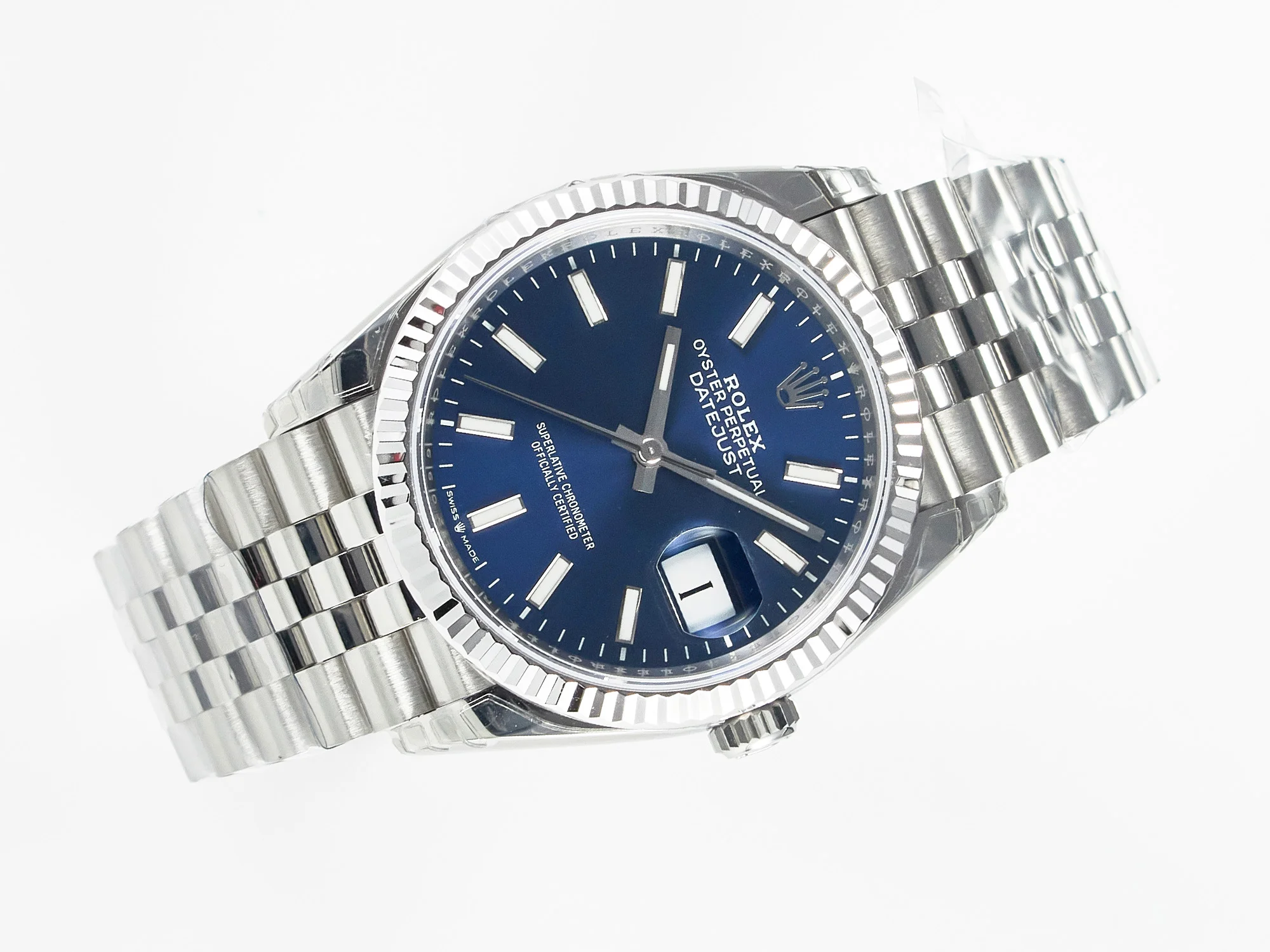 DateJust 36 126234 904L SS VSF 1:1 Best Edition Blue Dial on Jubilee Bracelet VS3235
