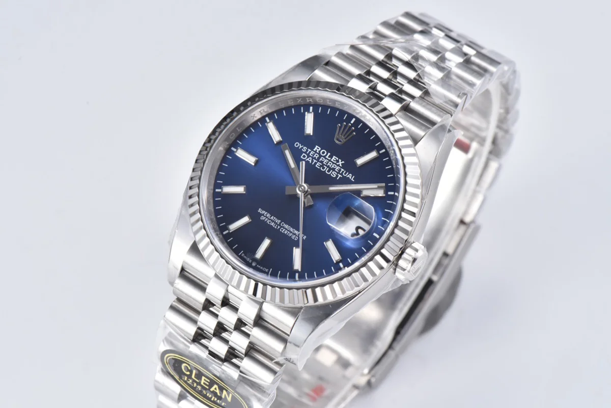 Datejust 36 126334 Bright Blue Dial Stick on Jubilee Bracelet