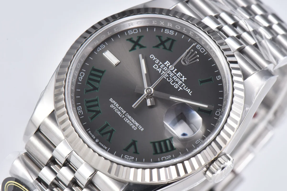Datejust 36 126334 Slate Grey Dial Stick on Jubilee Bracelet