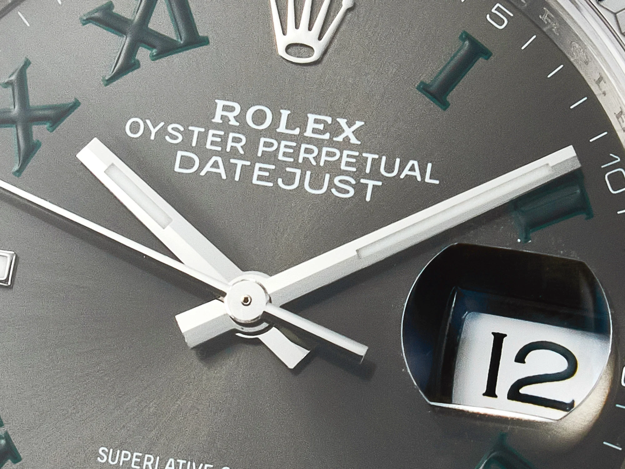 DateJust 36 SS 116234 VSF 1:1 Best Edition 904L Steel Gray Green Roman Dial on oyster Bracelet VS3235