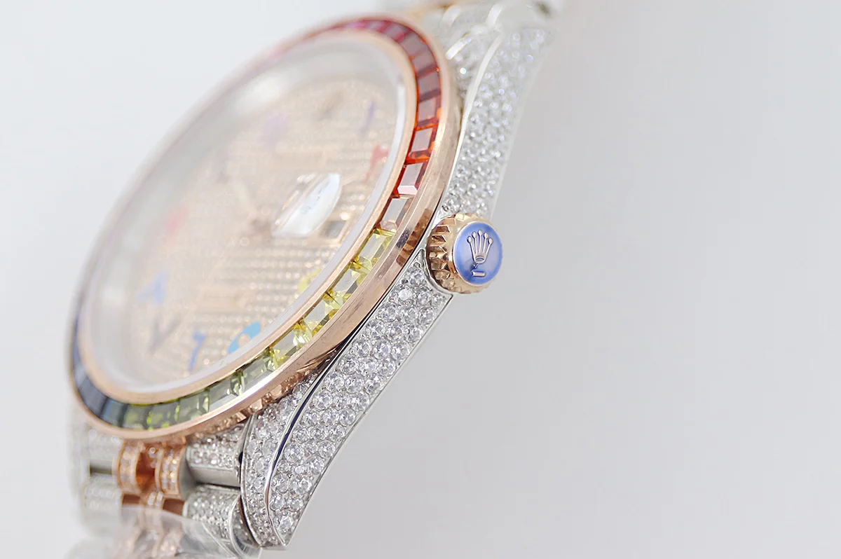 Datejust 41 126300 Diamond Dial Arabic Markers in Rose Gold on Jubilee Bracelet