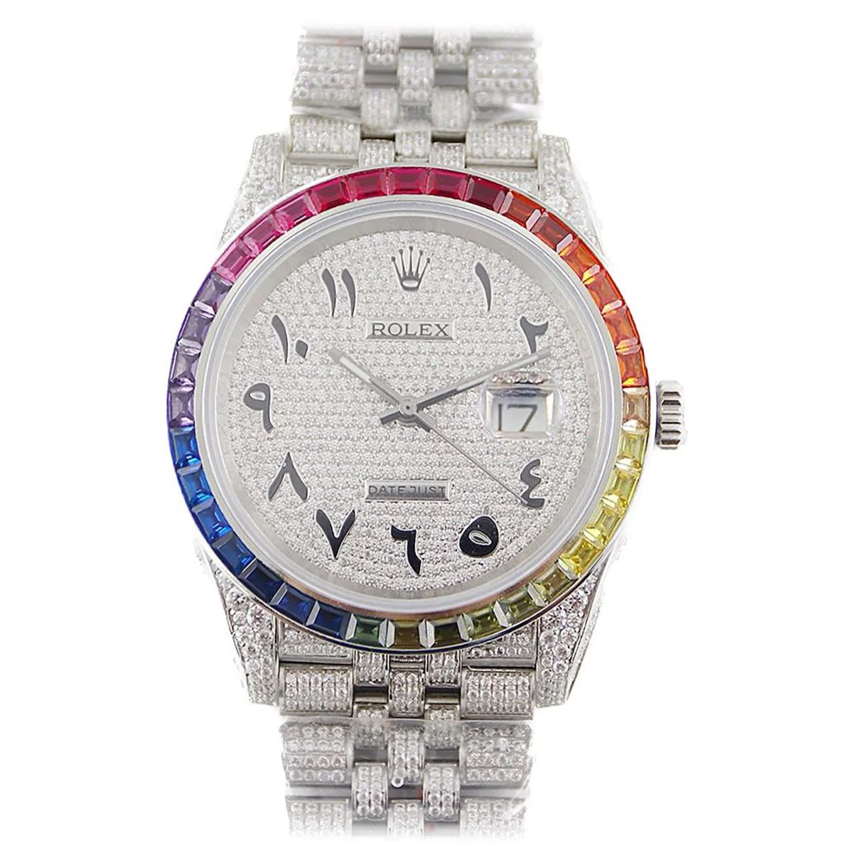 Datejust 41 126300 Diamond Dial Arabic Markers on Jubilee Bracelet