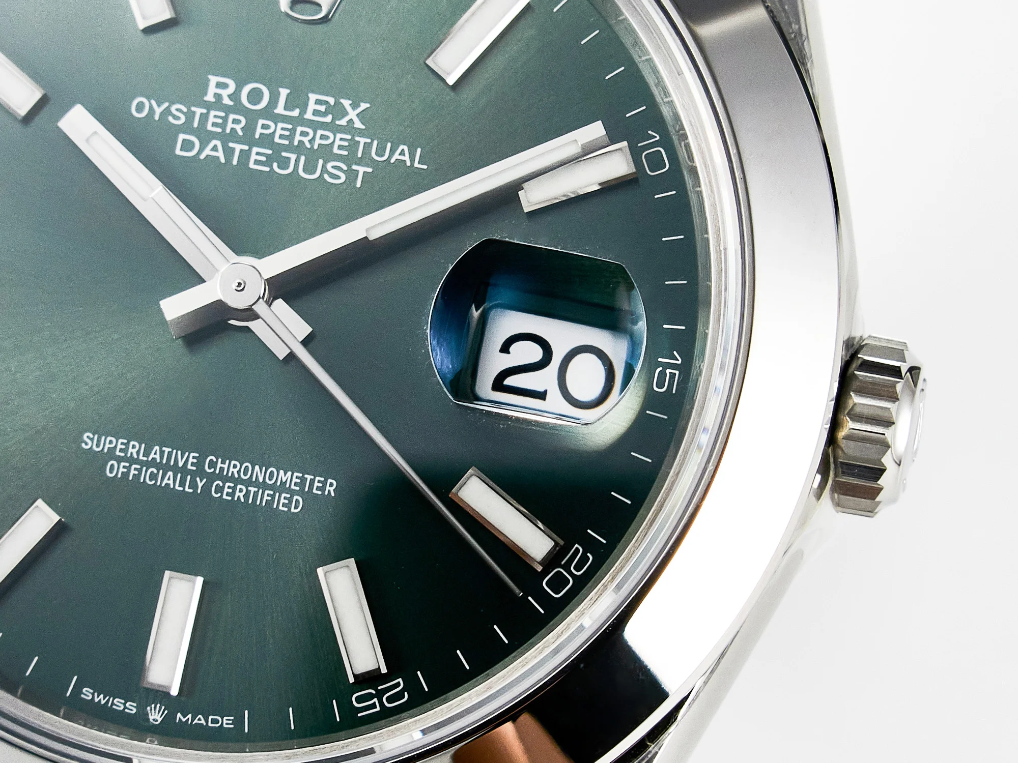 DateJust 41 126330 904L SS VSF 1:1 Best Edition Green Dial on Oyster Bracelet VS3235