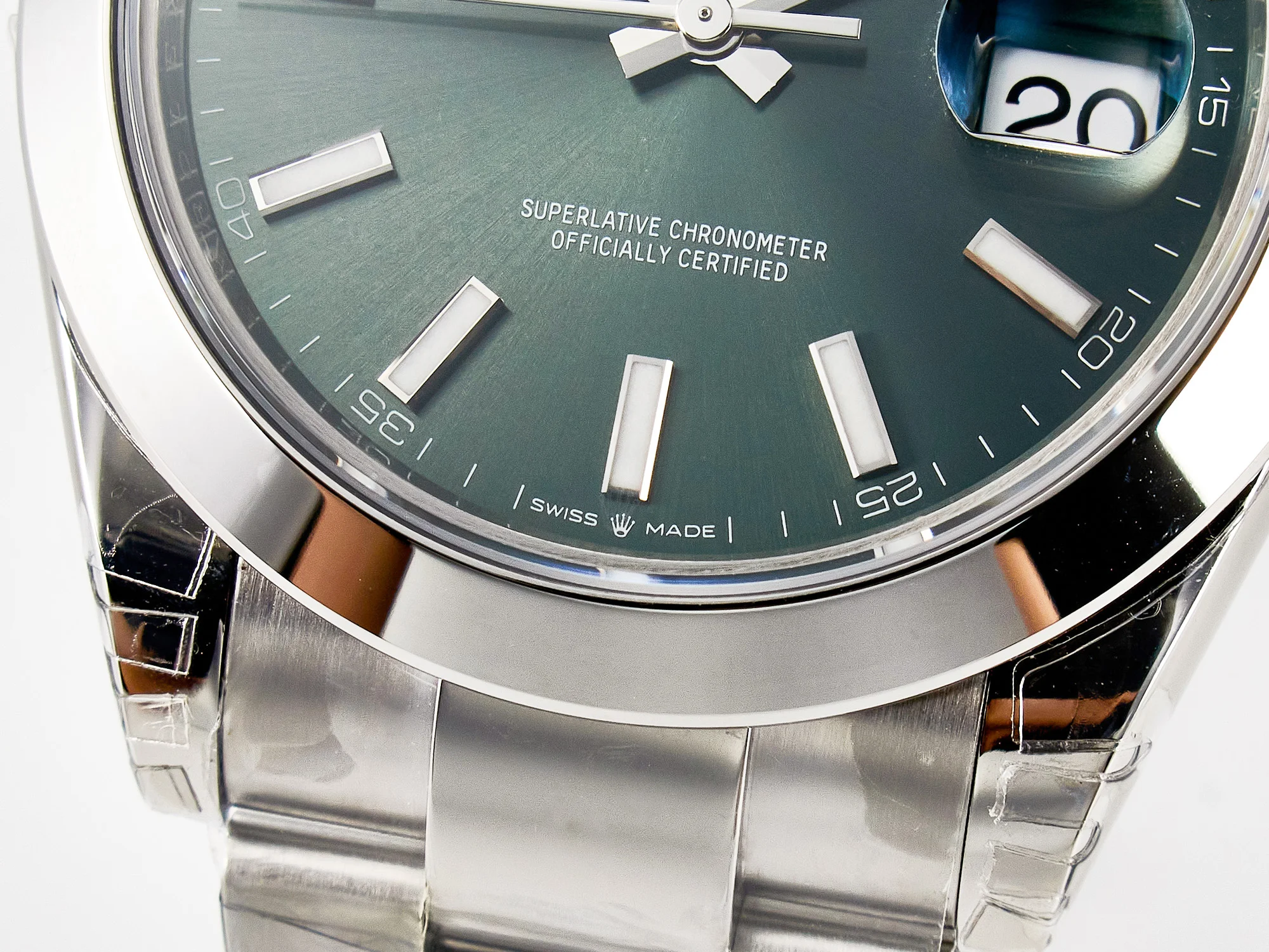DateJust 41 126330 904L SS VSF 1:1 Best Edition Green Dial on Oyster Bracelet VS3235