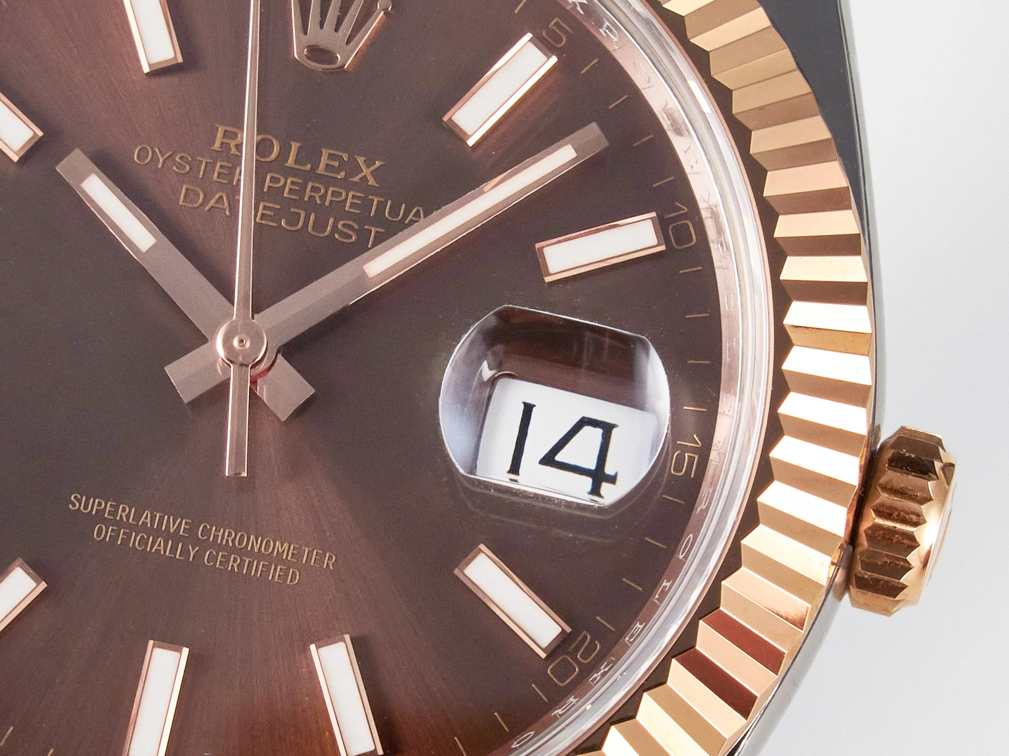 DateJust 41 126331 ARF 1:1 Best Edition 904L Steel Brown Dial on SS/RG Oyster Bracelet SH3235(Gain Weight)