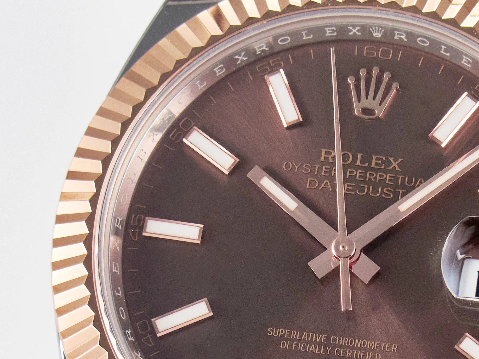 DateJust 41 126331 ARF 1:1 Best Edition 904L Steel Brown Dial on SS/RG Oyster Bracelet SH3235(Gain Weight)