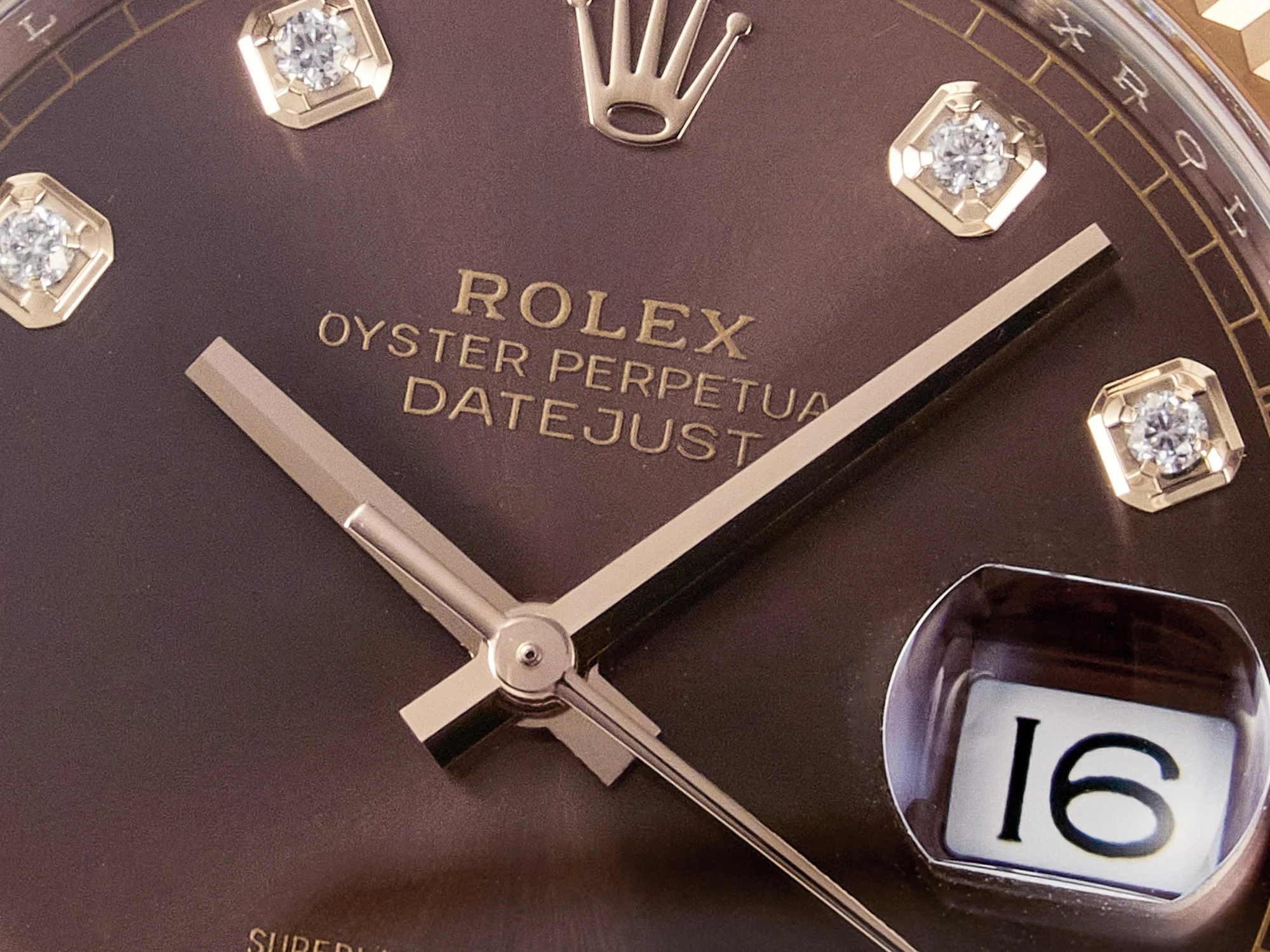 DateJust 41 126331 ARF 1:1 Best Edition 904L Steel Brown Diamonds Dial on SS/RG Oyster Bracelet SH3235(Gain Weight)