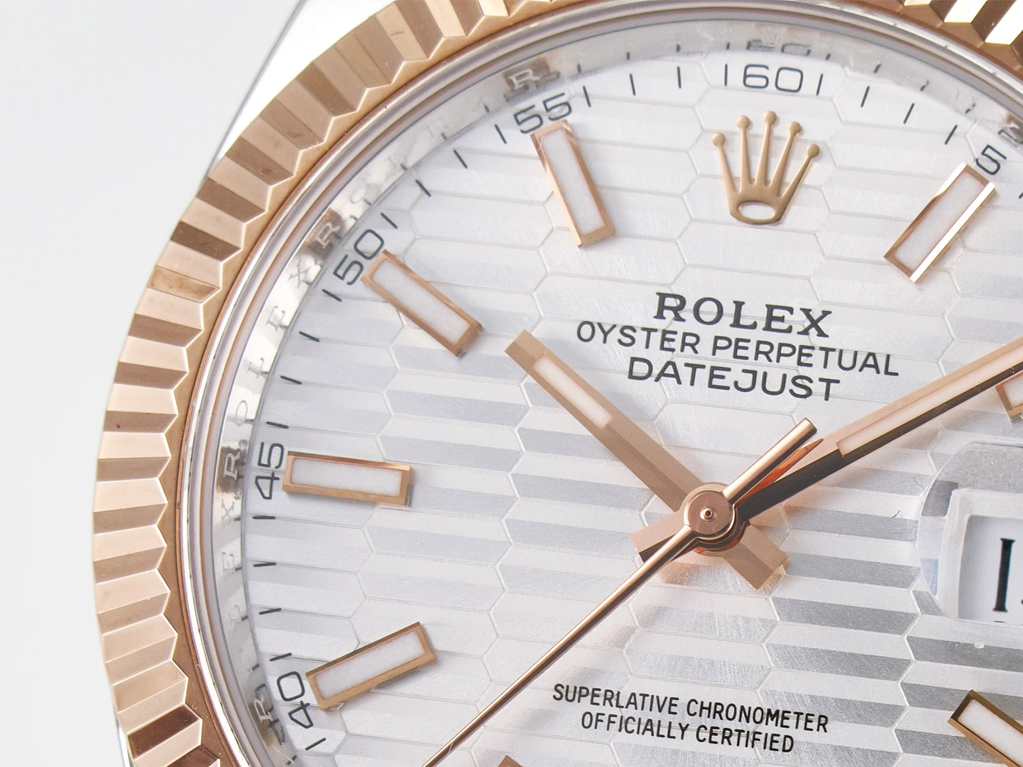 DateJust 41 126331 ARF 1:1 Best Edition 904L Steel Silver Textured Dial on SS/RG Jubilee Bracelet SH3235(Gain Weight)