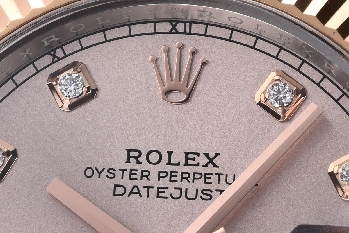 Datejust 41 126331 Pink Sundust Dial Diamond Markers in Everose/Steel on Jubilee Bracelet