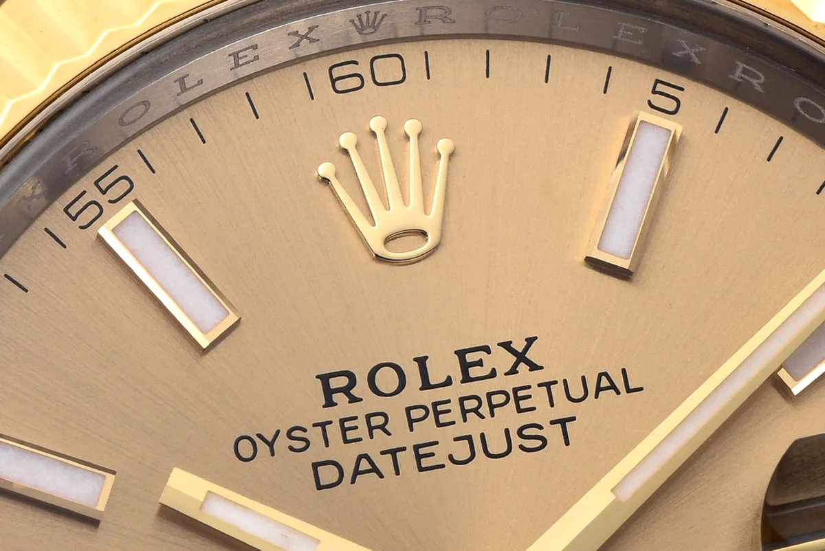 Datejust 41 126333 Champagne Dial Stick Markers in Yellow/Steel on Oyster Bracelet