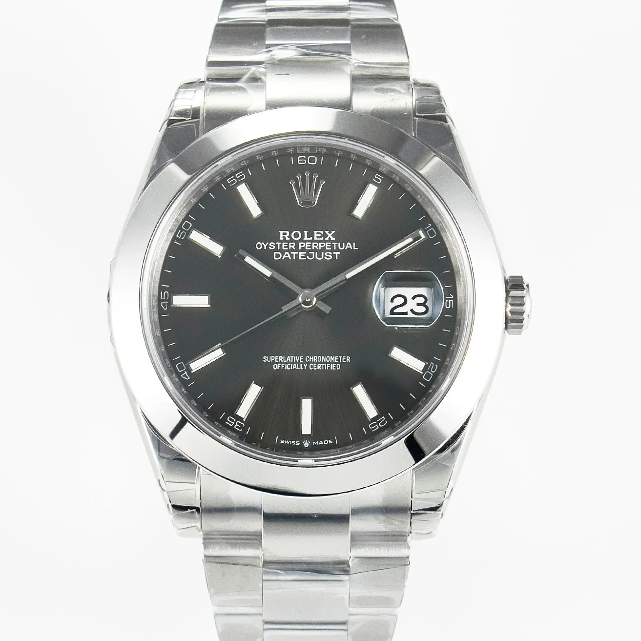 DateJust 41 126334 904L SS VSF 1:1 Best Edition Gray Dial on Oyster Bracelet VS3235