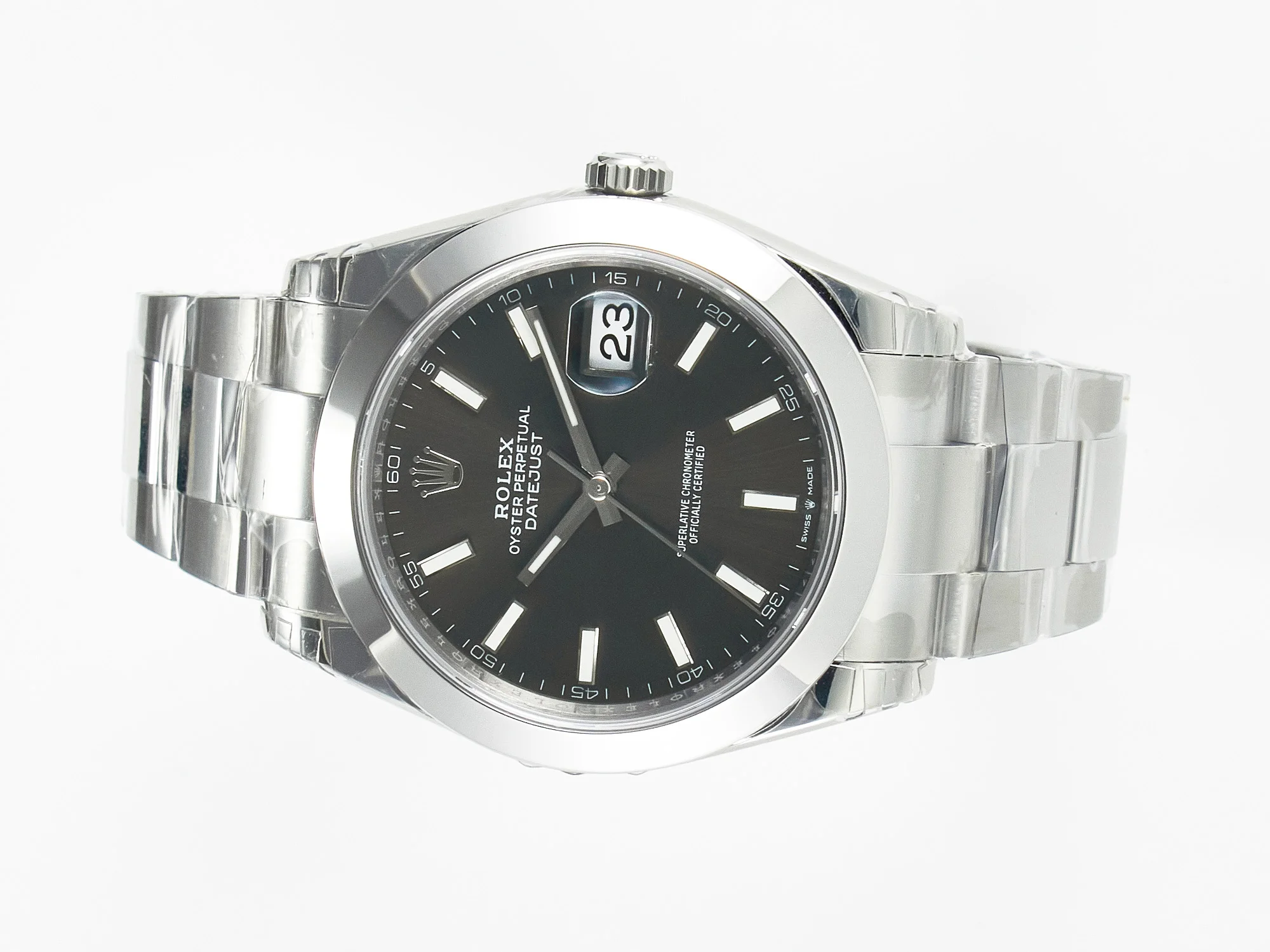 DateJust 41 126334 904L SS VSF 1:1 Best Edition Gray Dial on Oyster Bracelet VS3235
