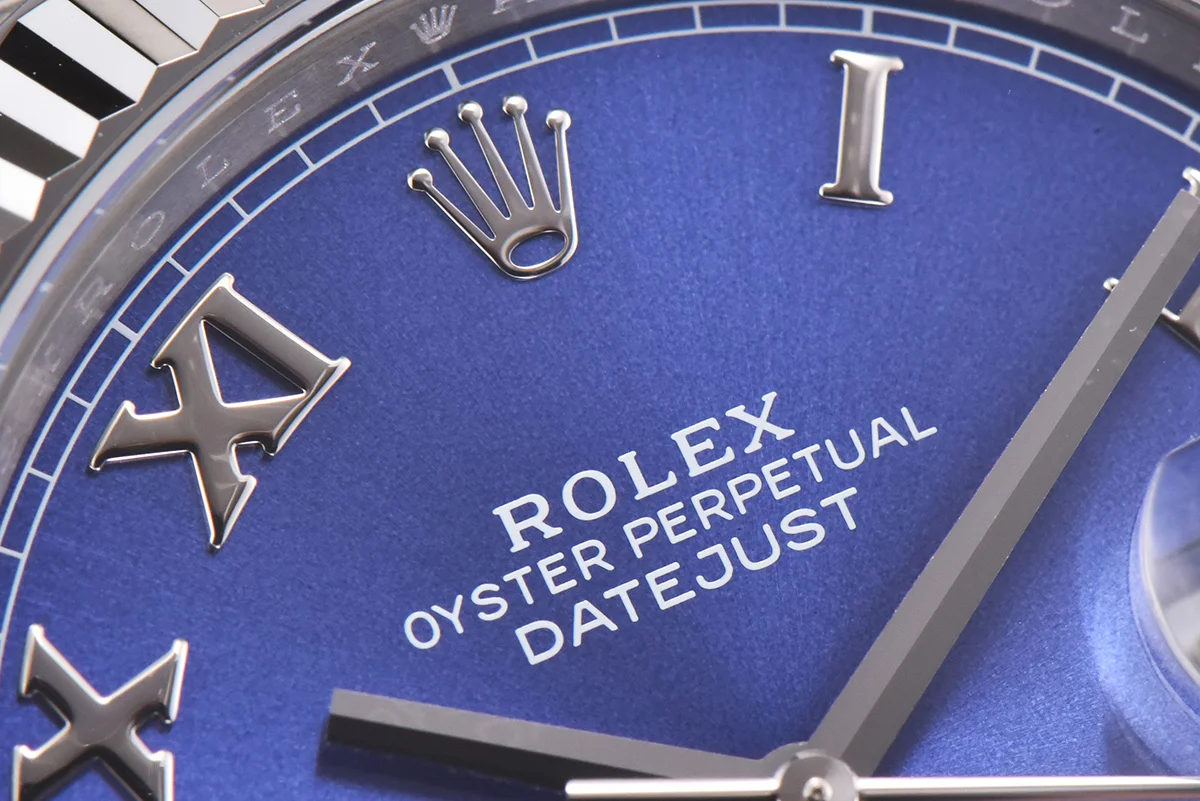 Datejust 41 126334 Azzurro Blue Dial Roman Markers on Jubilee Bracelet