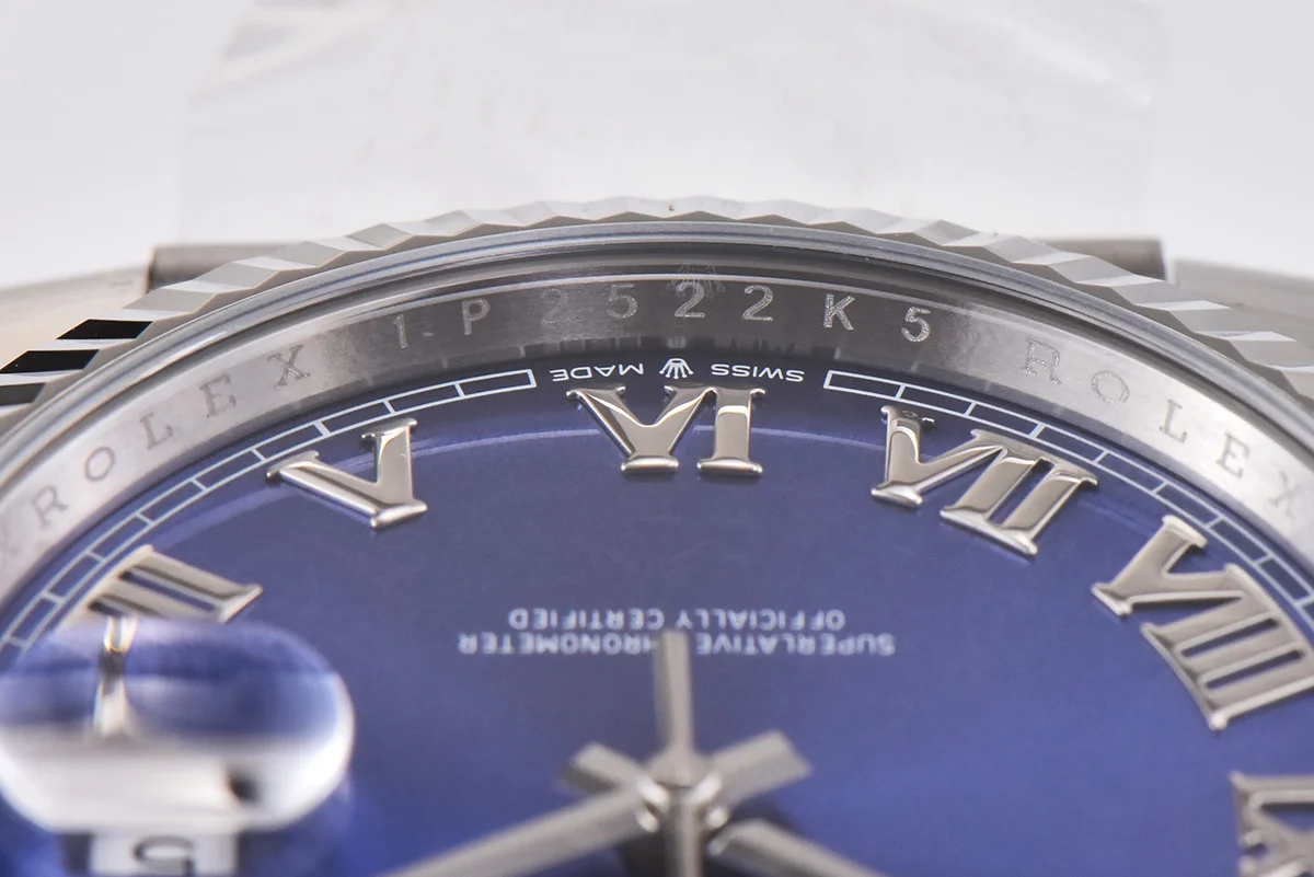 Datejust 41 126334 Azzurro Blue Dial Roman Markers on Jubilee Bracelet