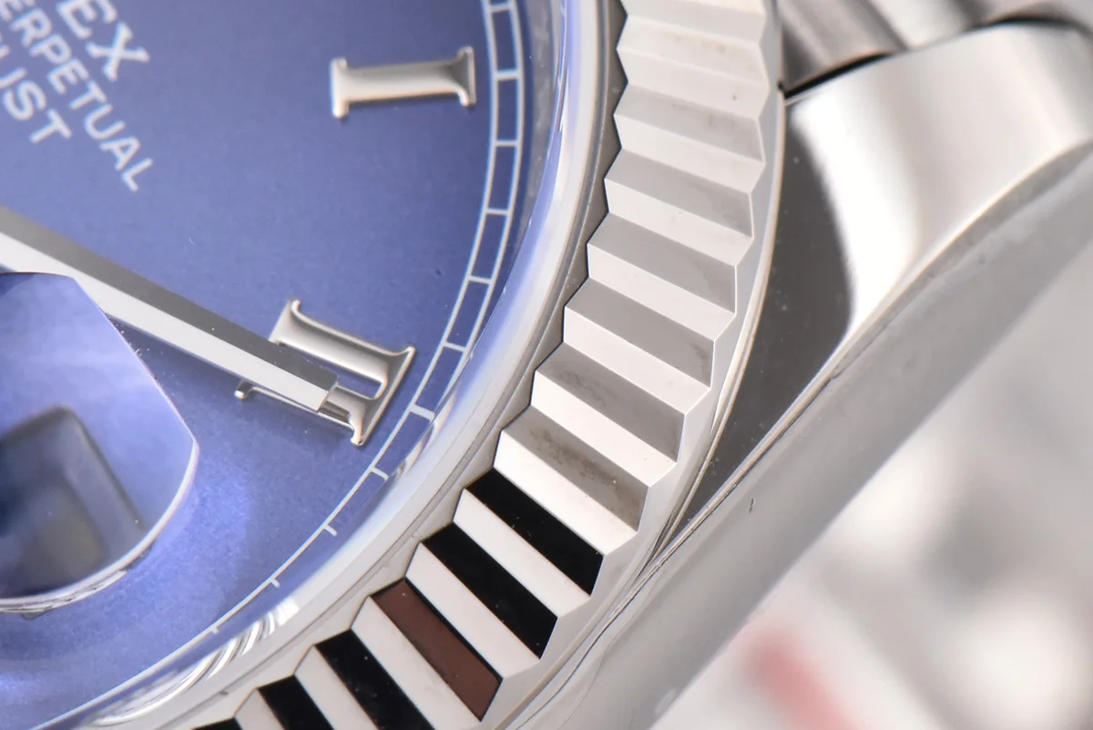 Datejust 41 126334 Azzurro Blue Dial Roman Markers on Jubilee Bracelet