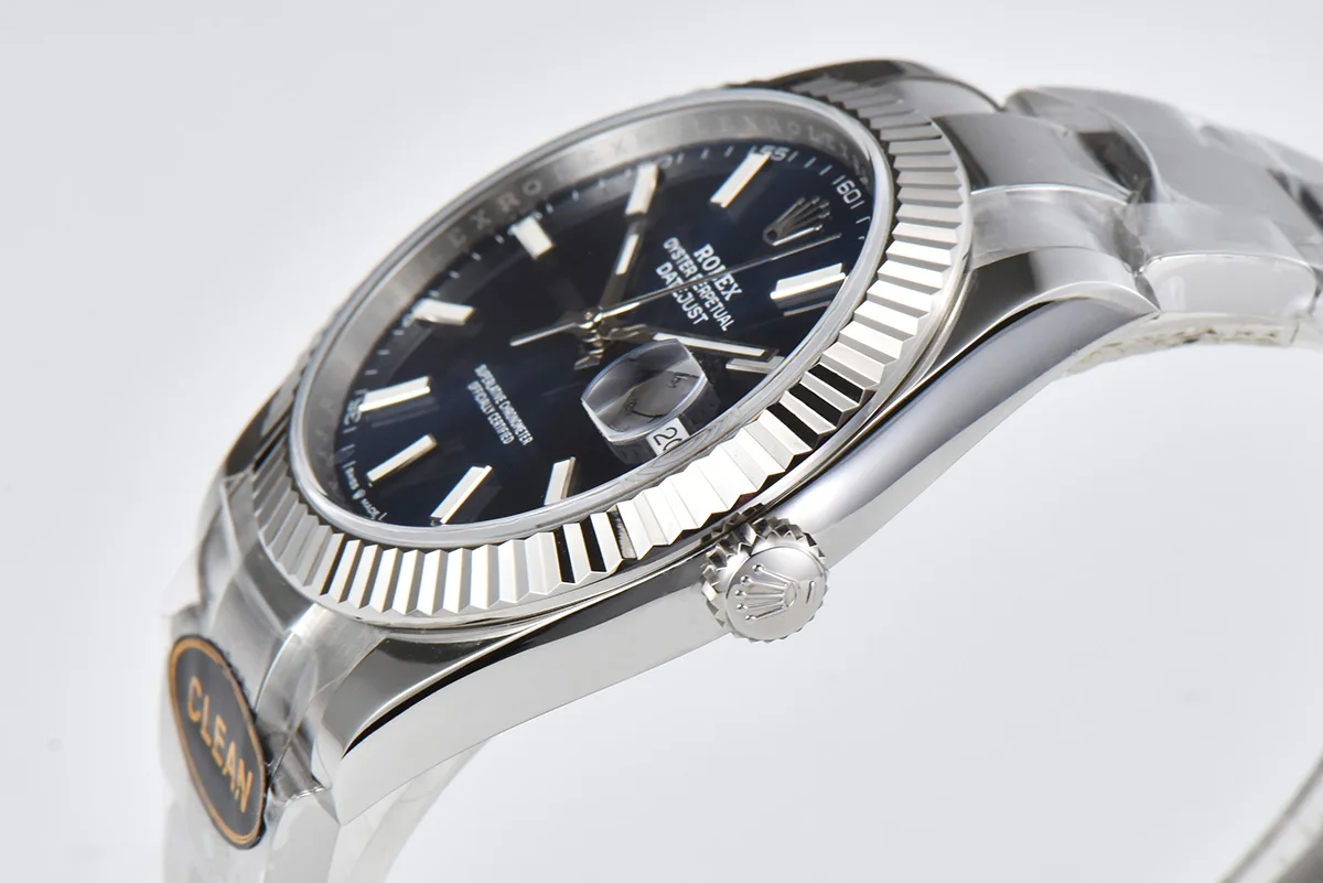 Datejust 41 126334 Blue Dial Stick Markers on Oyster Bracelet