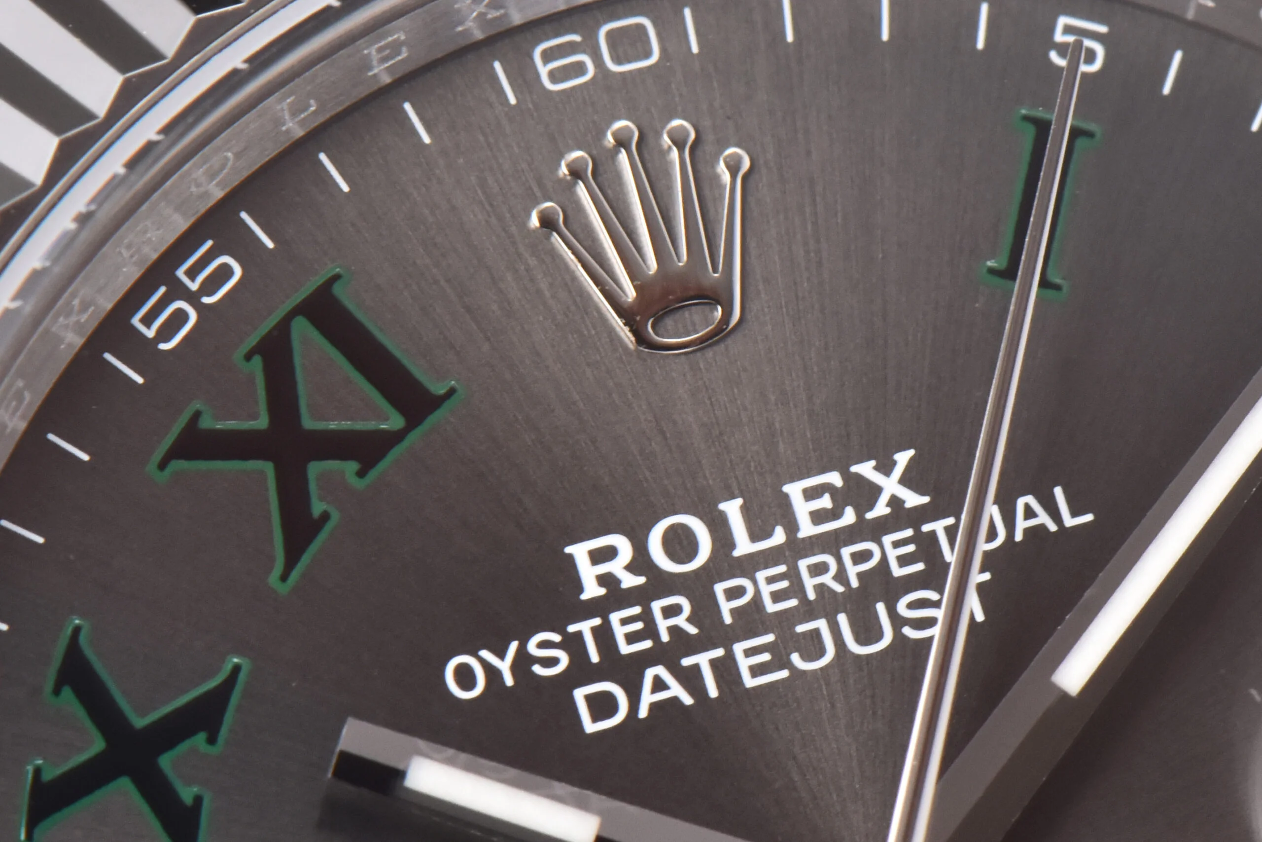 Datejust 41 126334 Slate Dial Stick Markers on Jubilee Bracelet