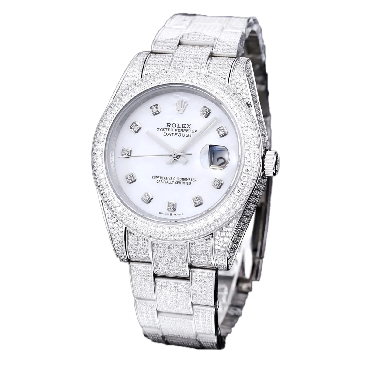 Datejust 41 with Diamond Markers in Steel