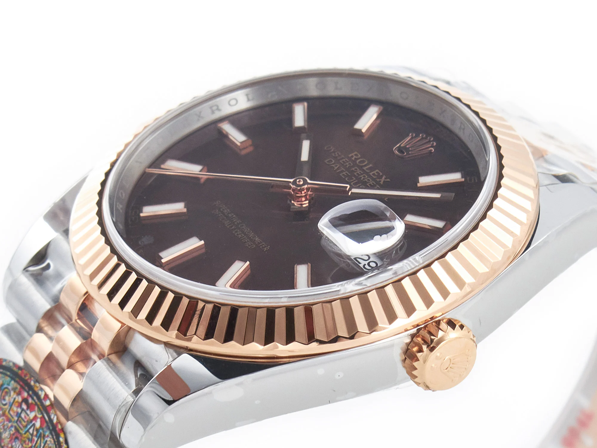 DateJust 41mm 126331 904L SS/RG Clean 1:1 Best Edition Brown Dial on Jubilee Bracelet VR3235