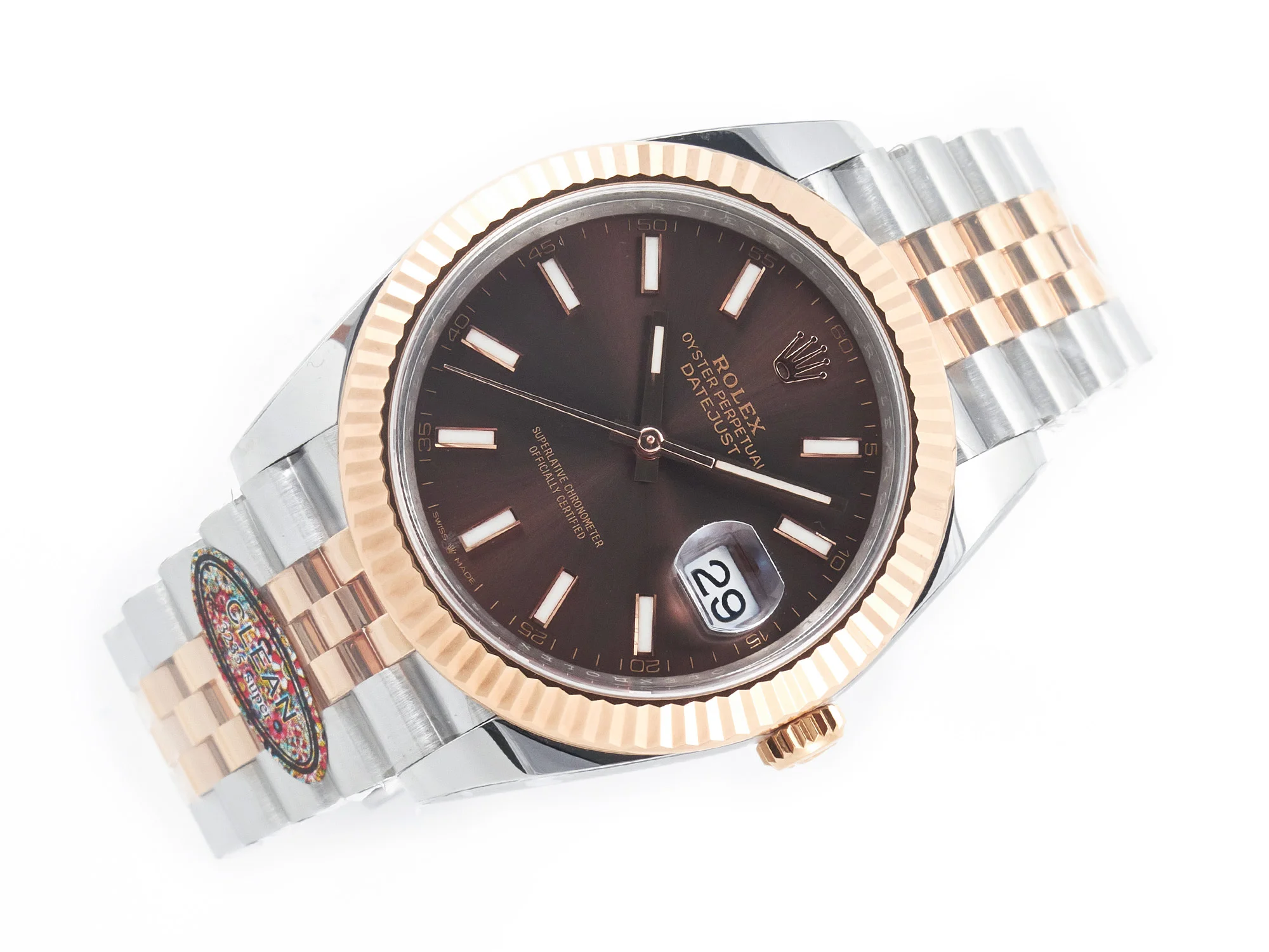 DateJust 41mm 126331 904L SS/RG Clean 1:1 Best Edition Brown Dial on Jubilee Bracelet VR3235