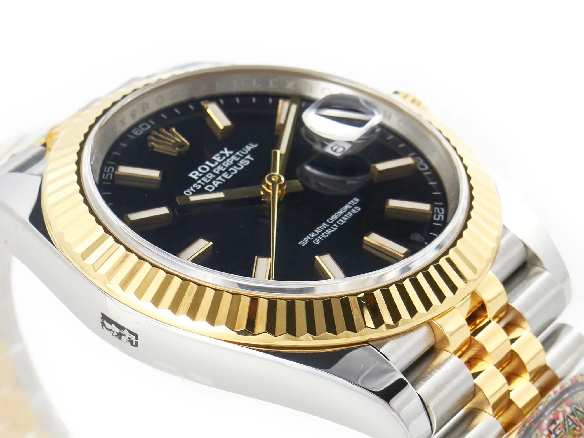 DateJust 41mm 126333 Clean Best Edition Black Stick Dial on Jubilee Bracelet VR3235