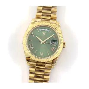 Day-Date 40 228238 Green Dial in Yellow Gold