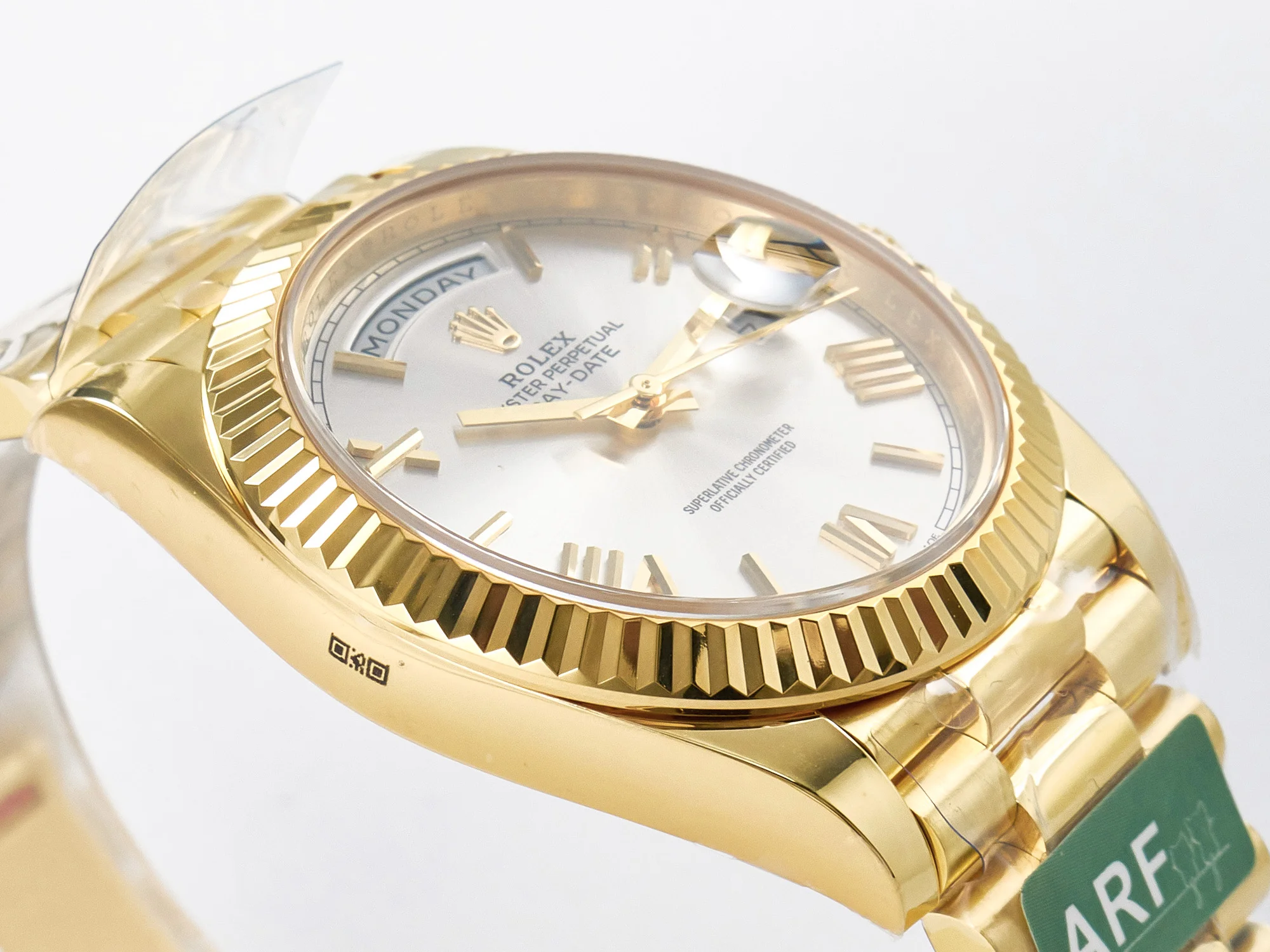 Day Date 40 YG 228238 ARF 1:1 Best Edition Silver Roman Dial on President Bracelet VR3255