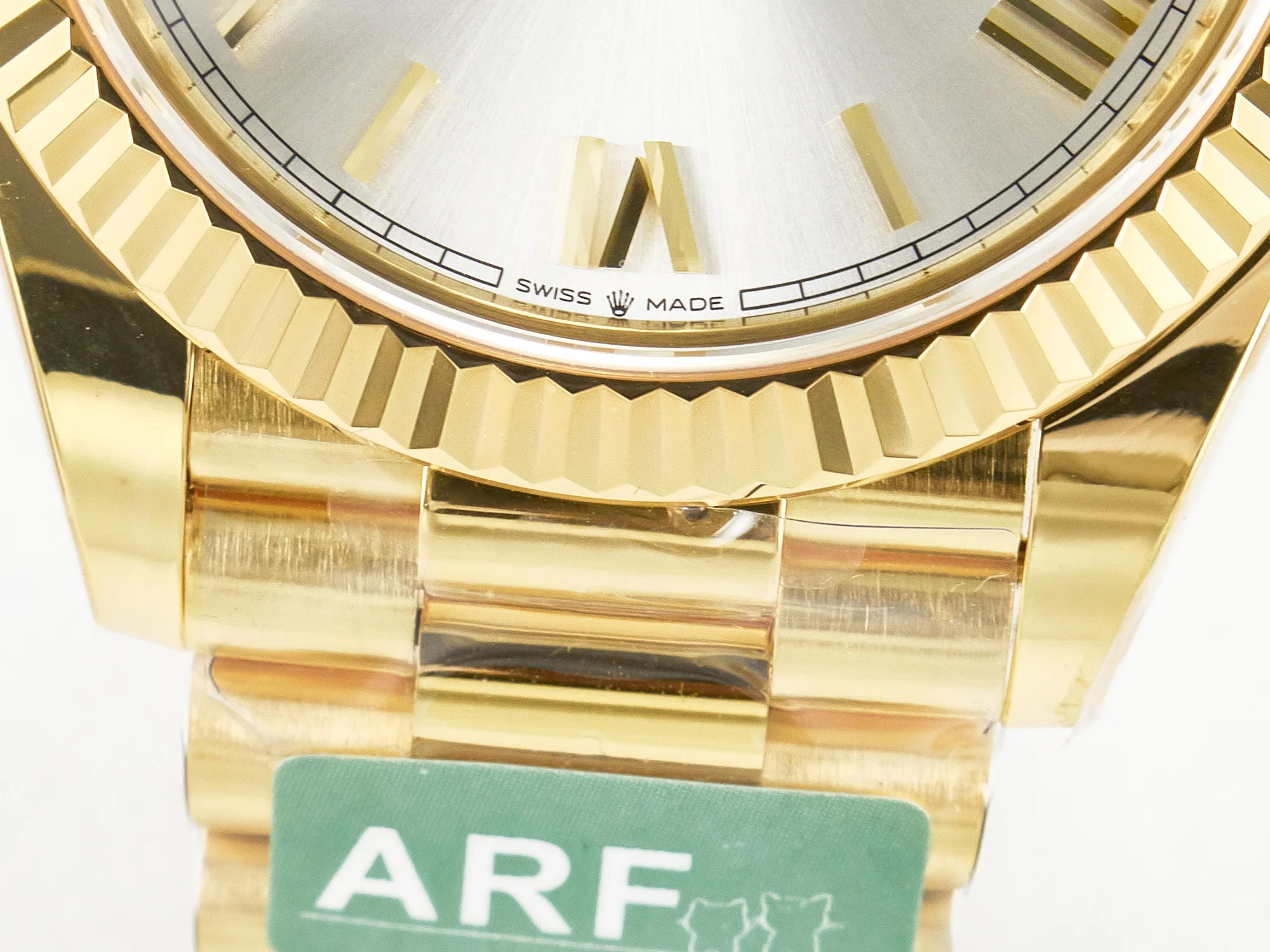 Day Date 40 YG 228238 ARF 1:1 Best Edition Silver Roman Dial on President Bracelet VR3255
