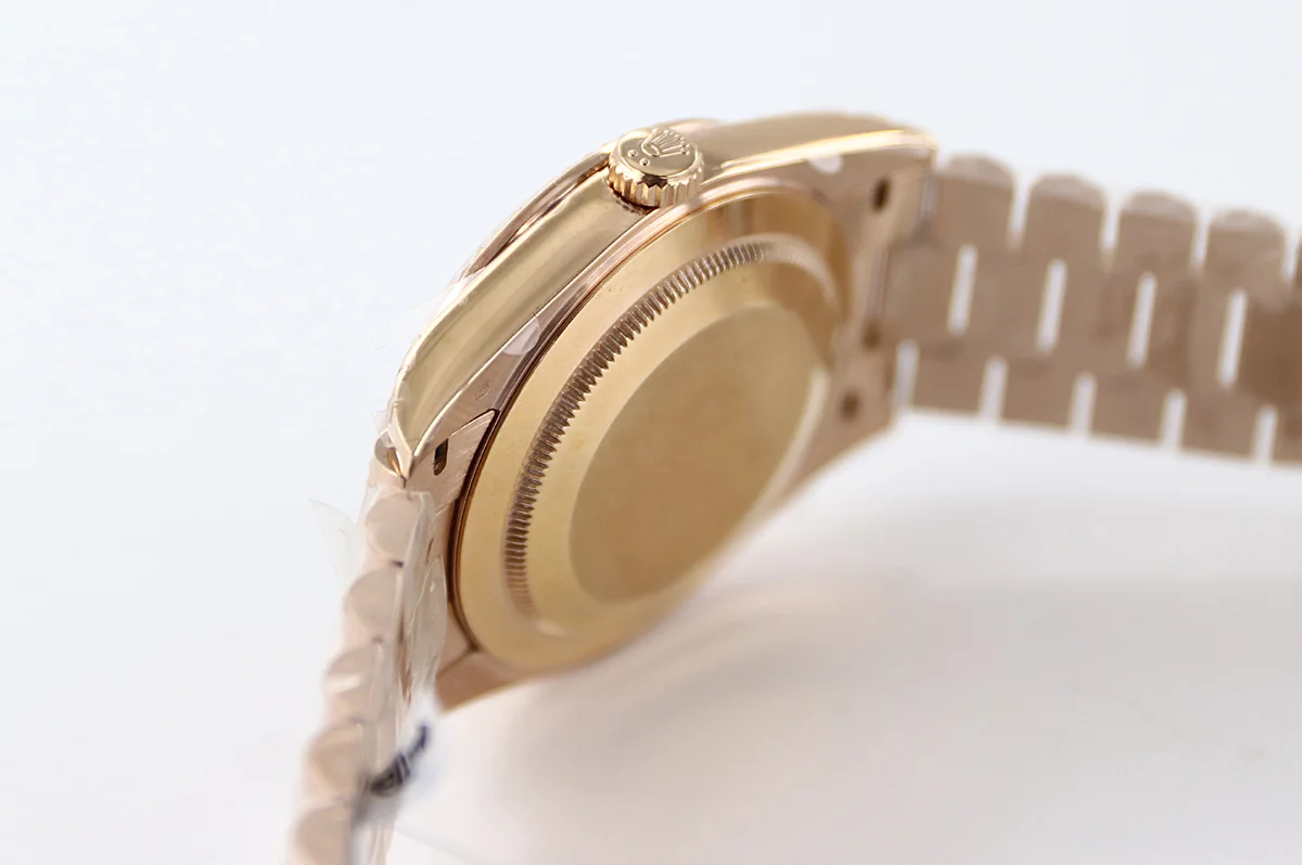 Daydate 36 128235 Eisenkiesel (Quartz Stone) Dial Diamond Markers in Everose Gold