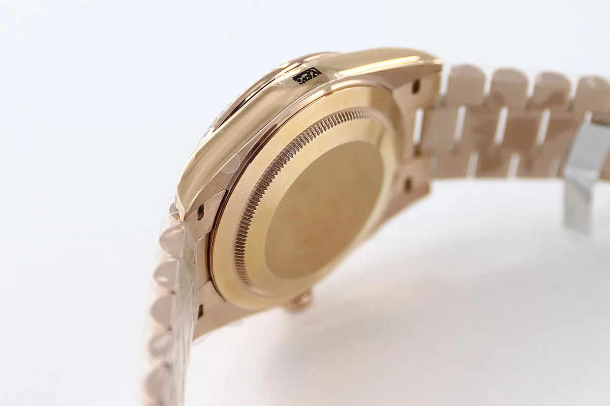 Daydate 36 128235 Eisenkiesel (Quartz Stone) Dial Diamond Markers in Everose Gold