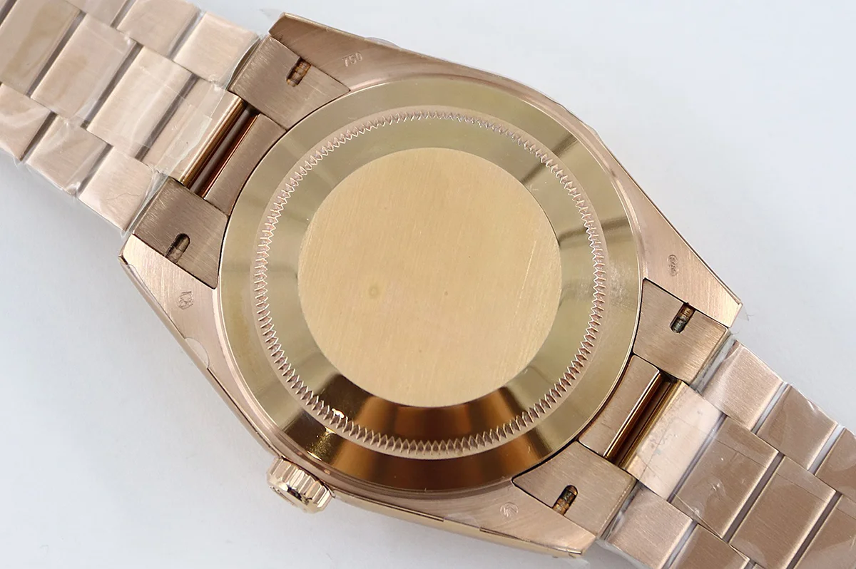 Daydate 36 128235 Eisenkiesel (Quartz Stone) Dial Diamond Markers in Everose Gold