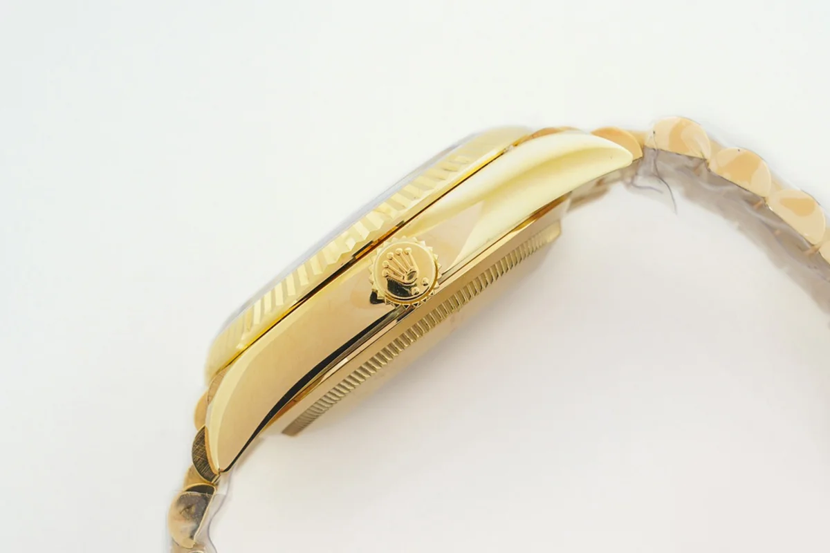 Daydate 36 128238 MOP Dial in Yellow Gold