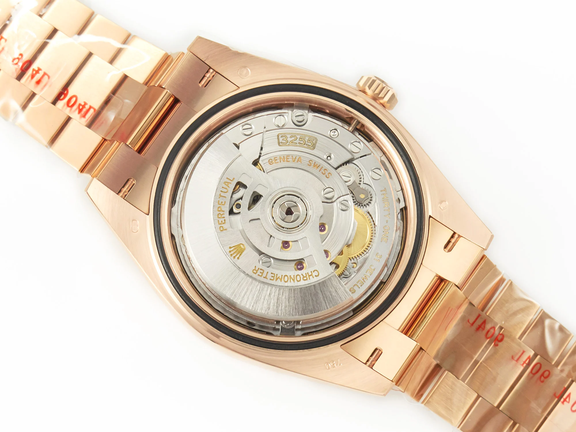 DayDate 40 228235 ARF 904L Steel Brown Crystal Diamonds Bezel on President Bracelet VR3255