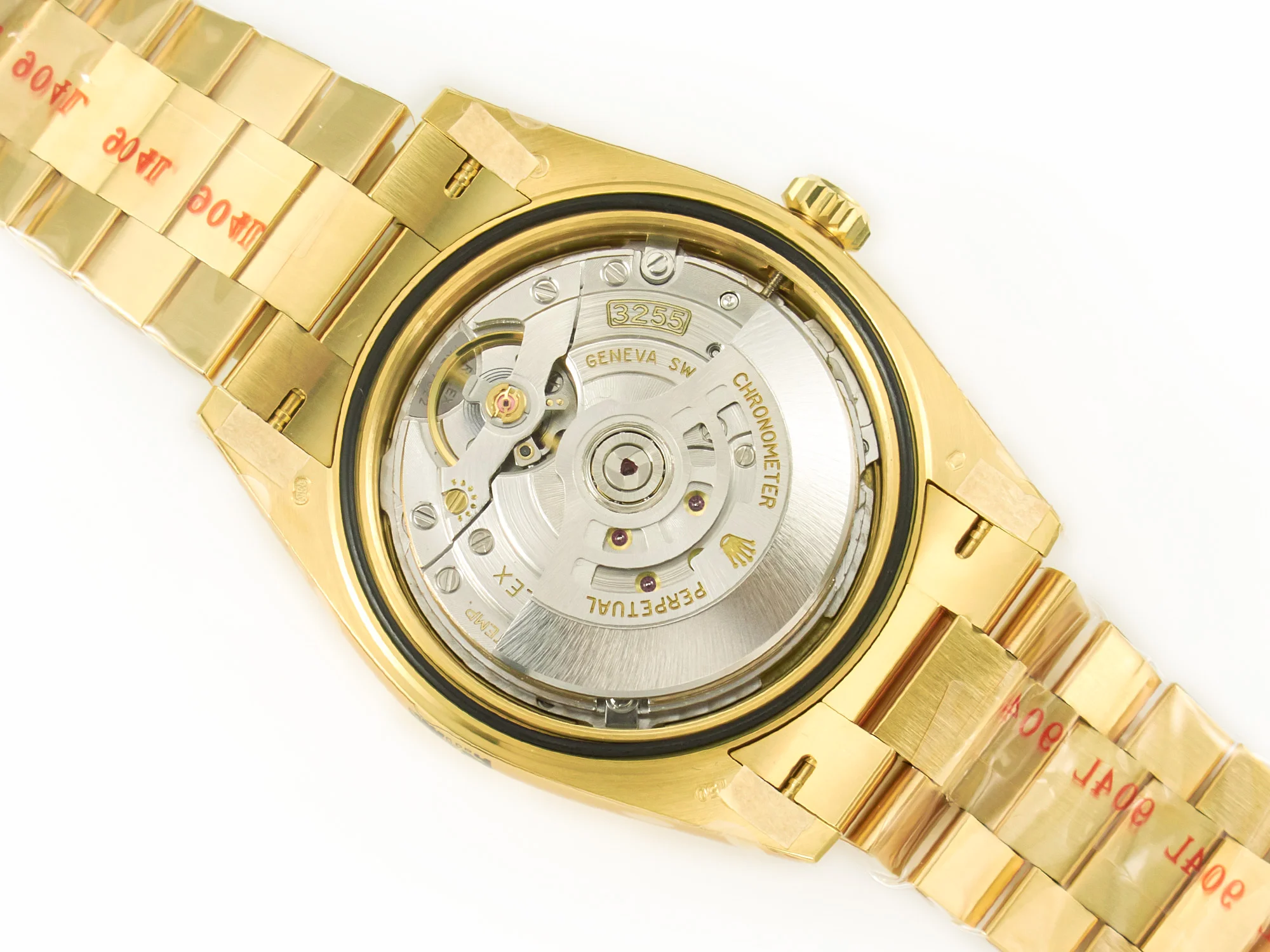 DayDate 40 228238 ARF 904L Steel Black Crystal Diamonds Bezel on President Bracelet VR3255