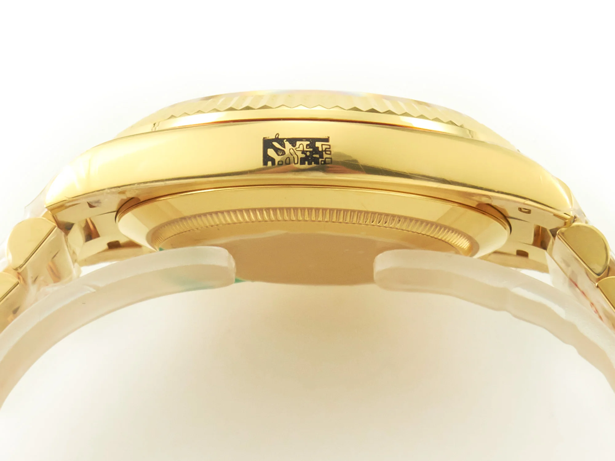 DayDate 40 228238 ARF 904L Steel Gold Stick Dial on President Bracelet VR3255