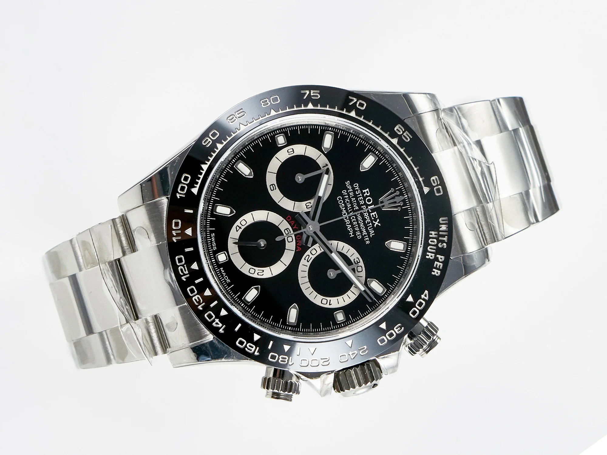 Daytona 116500 VSF 1:1 Best Edition 904L Steel Black Dial on SS Bracelet DD4130